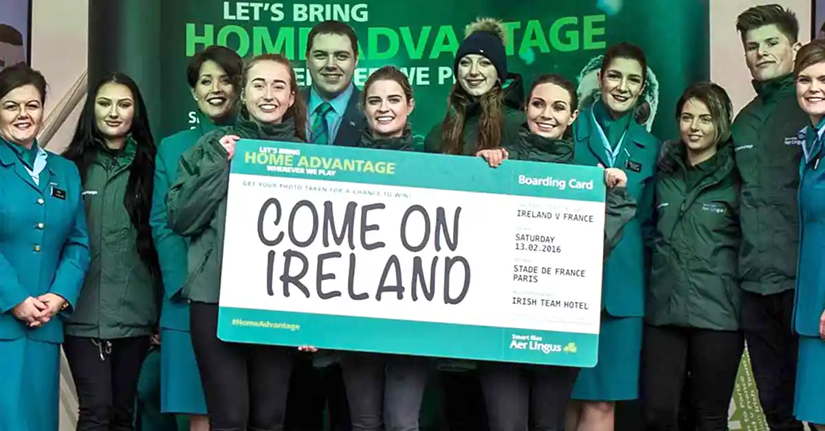 Aer Lingus Brand Activation Irish Rugby Come on Ireland