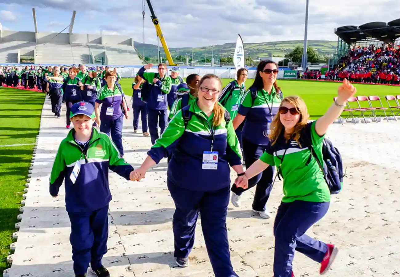 Cheering Special Olympics