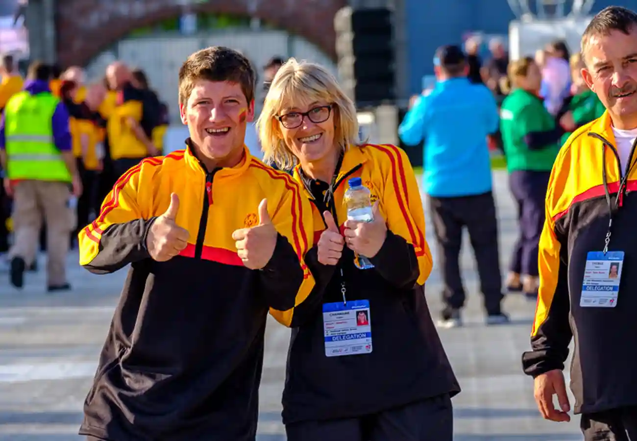 Thumbs up Special Olympics