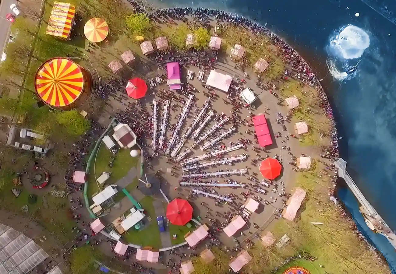 Aerial Riverfest view 2016