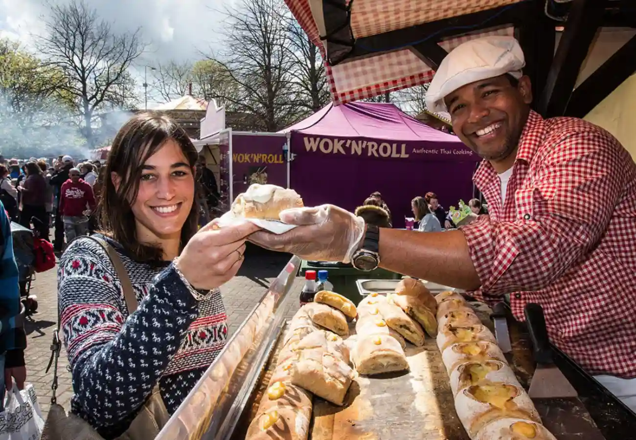 Food stalls at Riverfest 2016