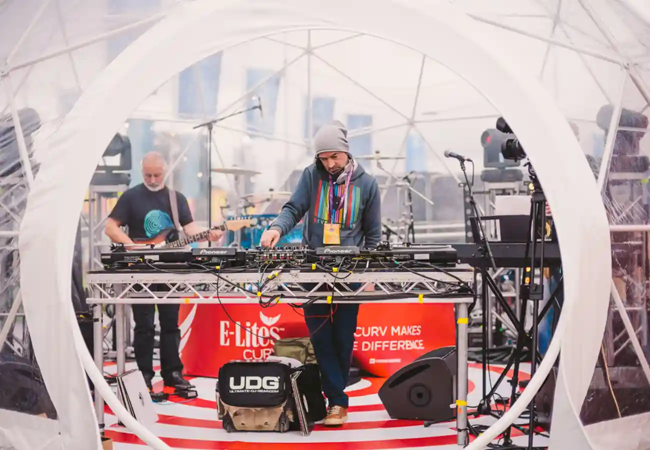 E-Lites Brand Activation Festivals Brand Activation Experiential DJ set up