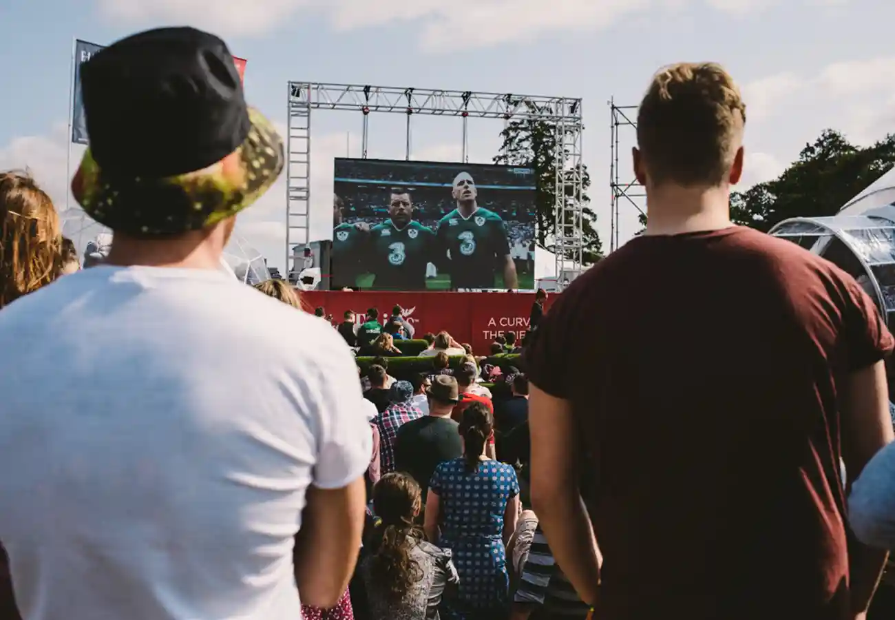 E-Lites Brand Activation Festivals Brand Activation Experiential Match Screen IRFU