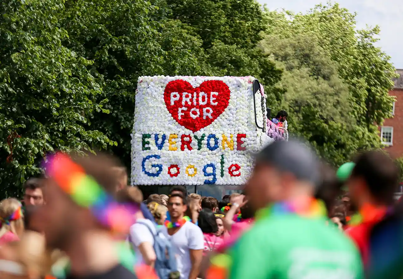 Google Pride Bus Activation shot
