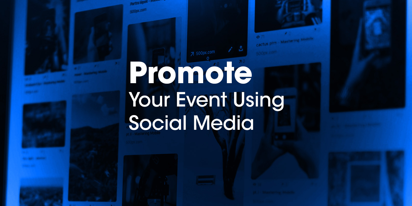 social media to promote your event blog