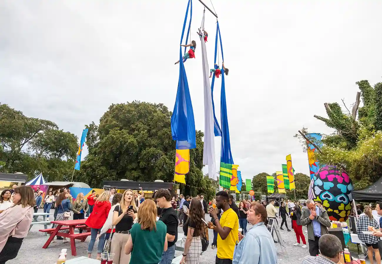 Aerial exhibition at SAP 25 Anniversary Galway