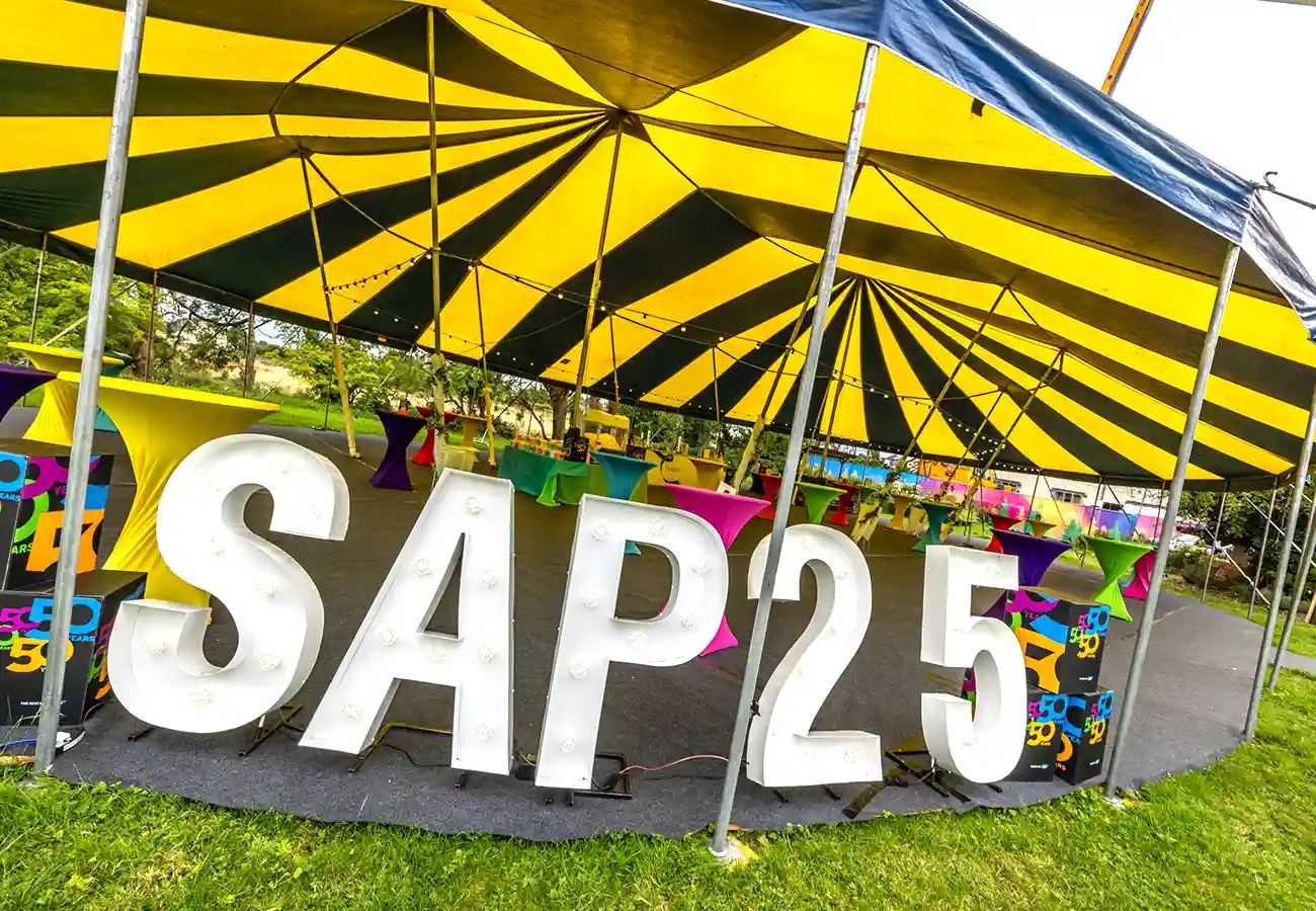 Gazebo at SAP 25 Anniversary Galway